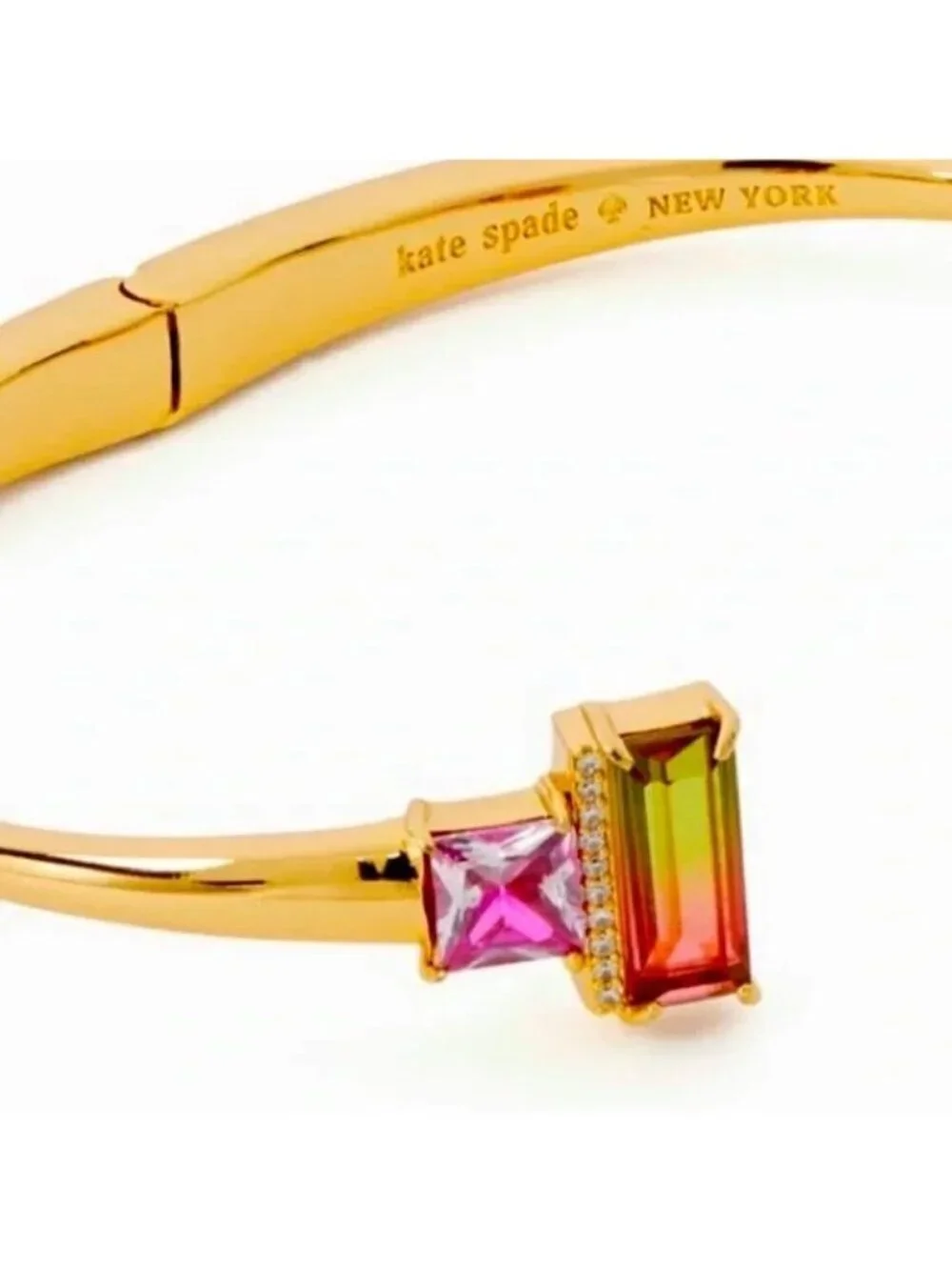 Kate Spade Geo Gems Open Hinged Cuff Bracelet O0RU3220 Multi (974) - Picture 5 of 7